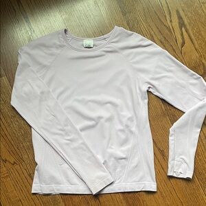 Athleta Girl Lavender Power Up Long Sleeve Tee